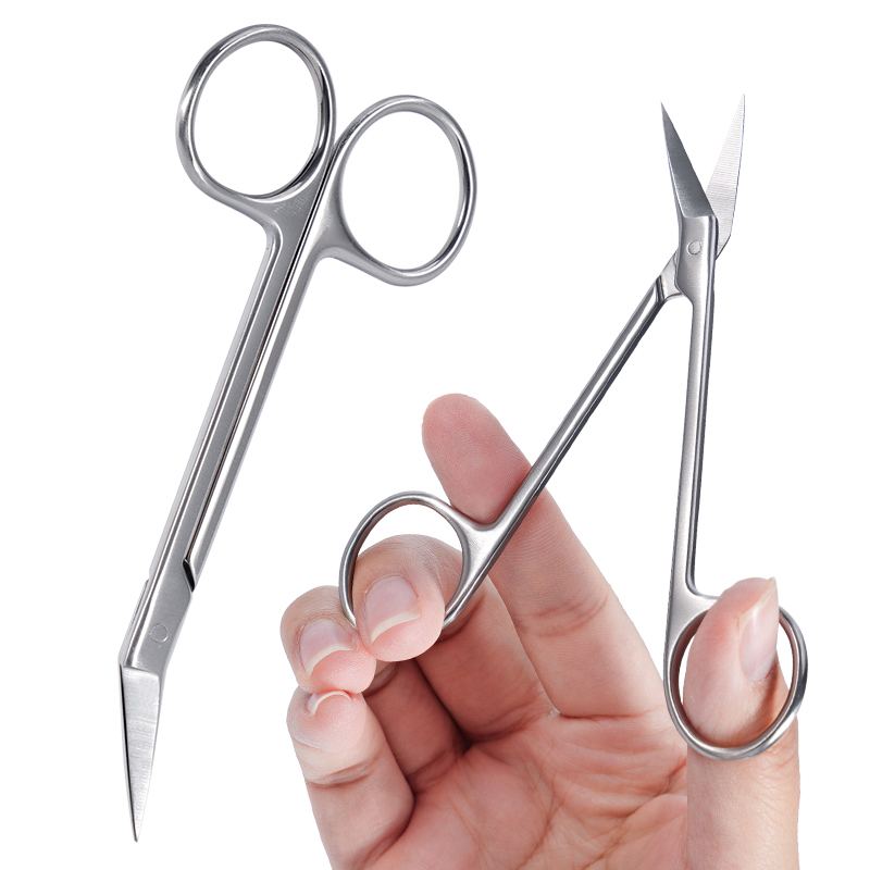Medical Scissors - 1 шт., стоматологические микроножницы с изогнутой