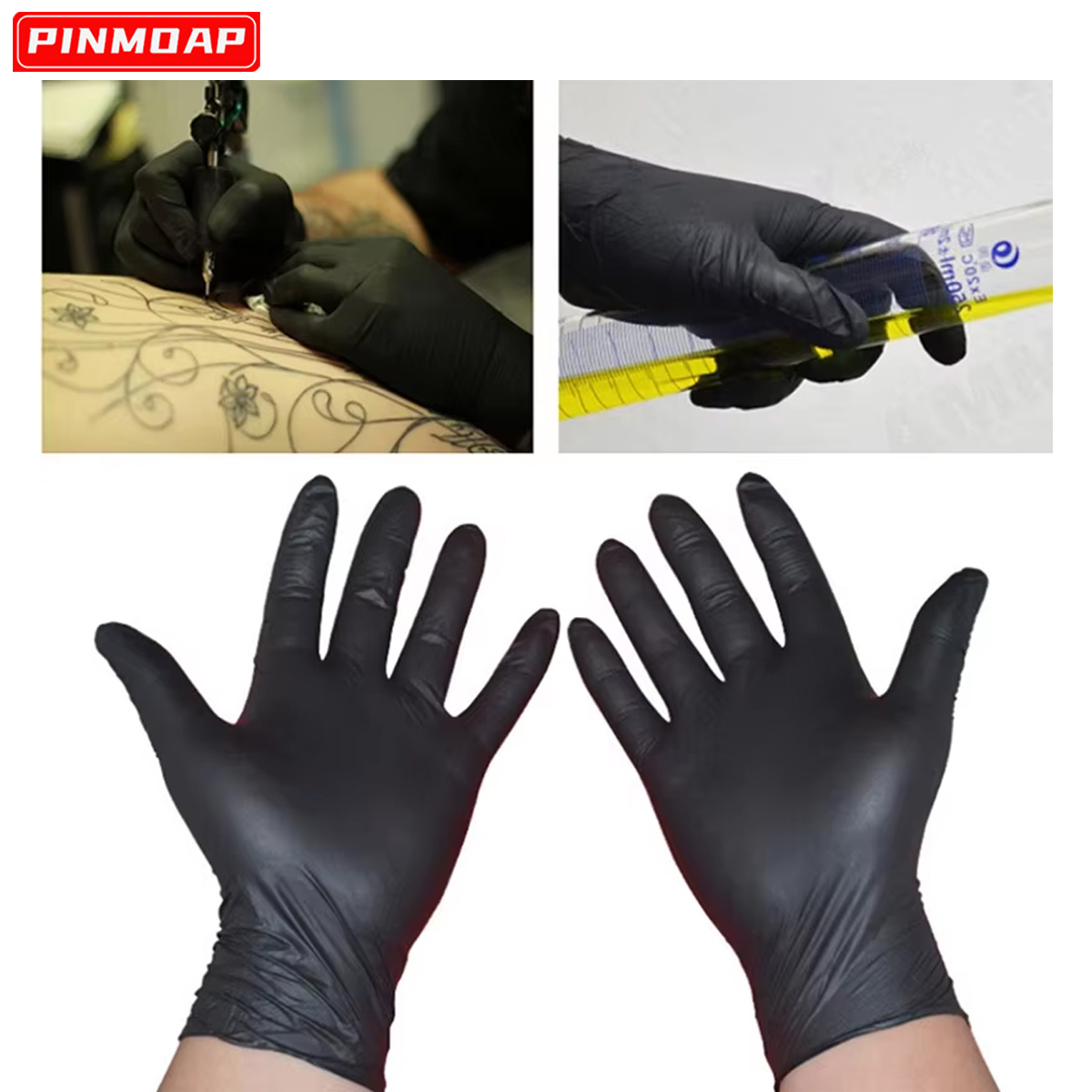 10/50 шт. одноразовые черные н – обзор и цена Medical Gloves