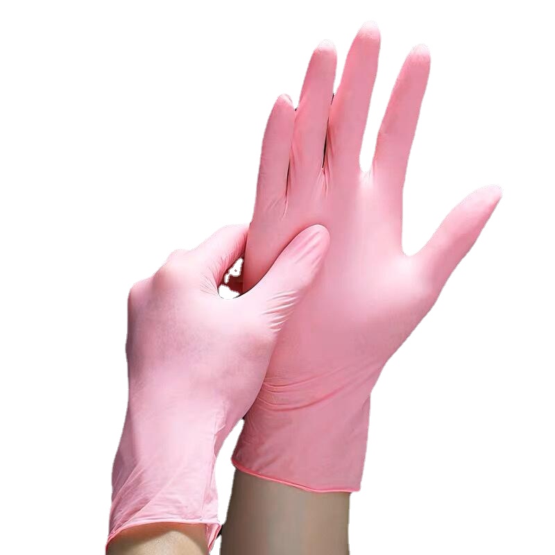50/100 шт. розовые нитриловые  – обзор и цена Medical Gloves