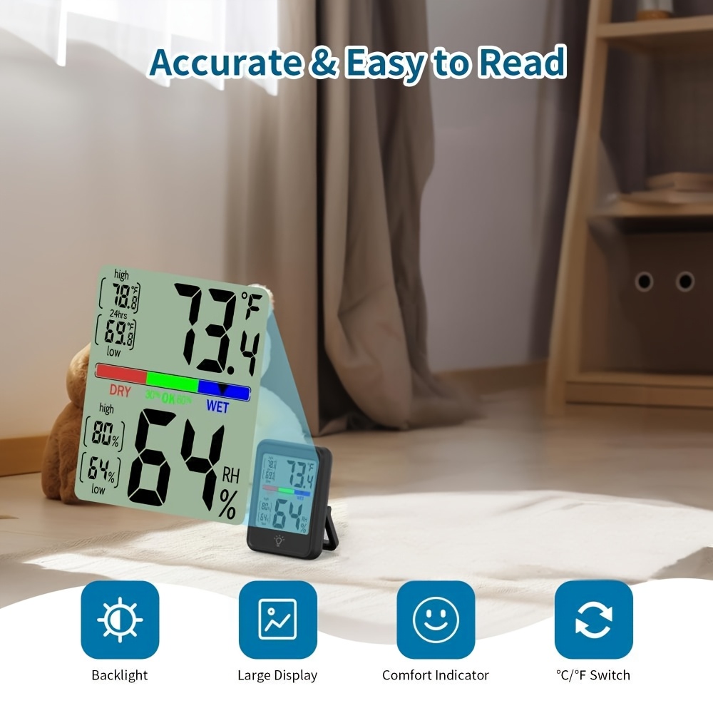Цифровой термогигрометр, 1 шт. – обзор и цена Thermometer Digital